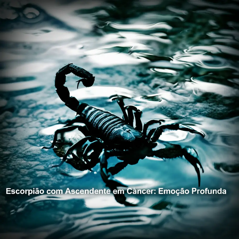 Escorpião com Ascendente em Câncer: Emoção Profunda