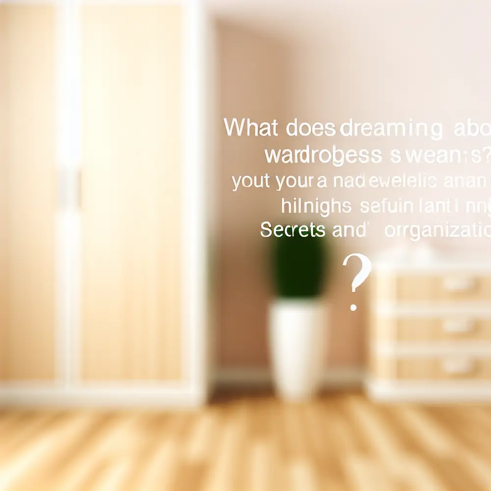 O que Significa Sonhar com Guarda Roupas? Segredos e Organização