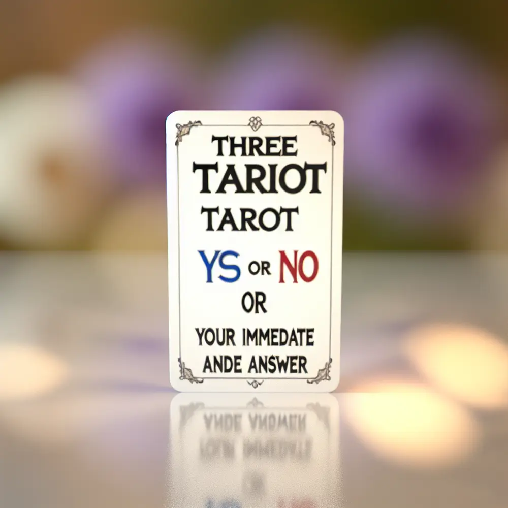 Tarot Sim ou Não 3 Cartas: Sua Resposta Imediata e Gratuita